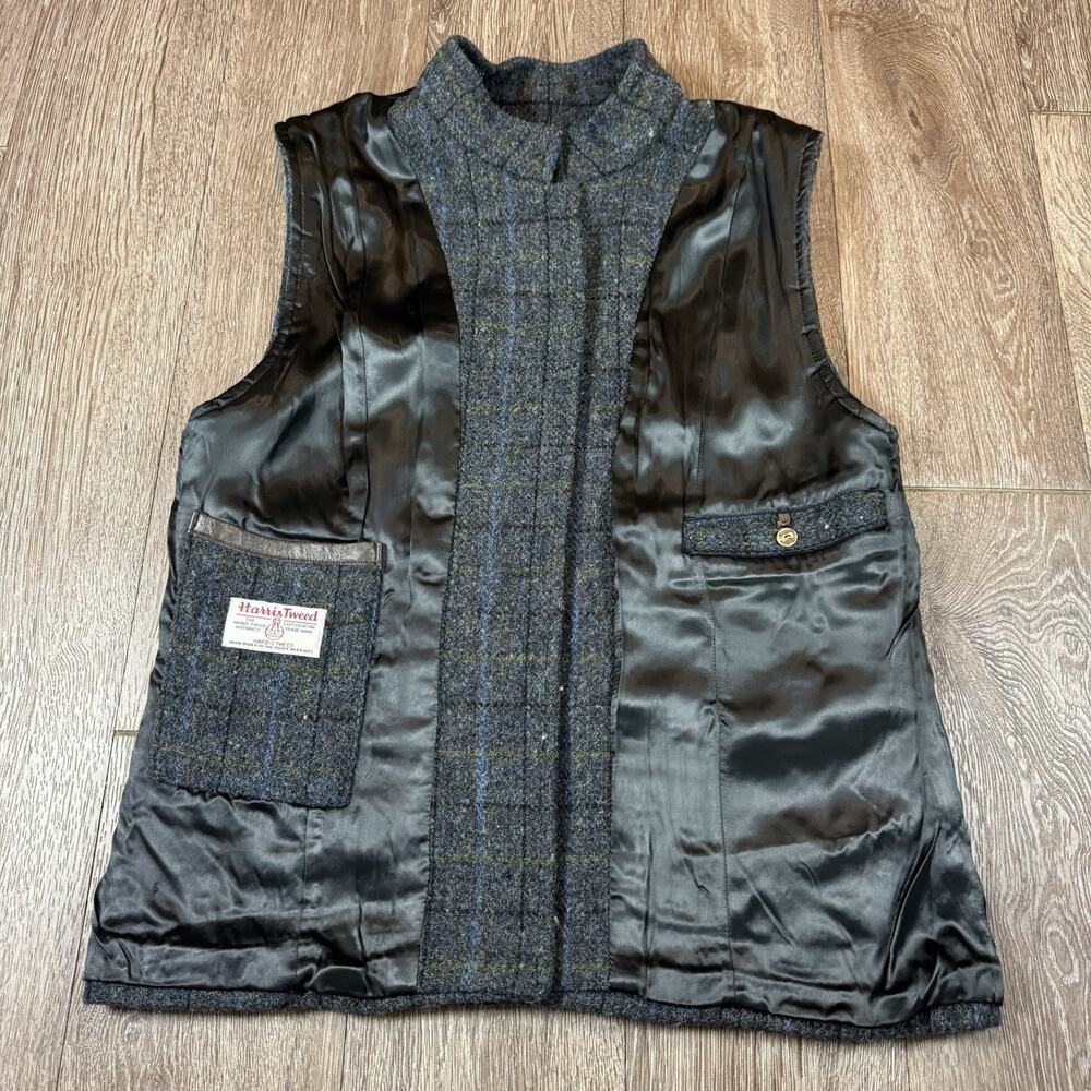 Women’s Size UK 10 US 6 Corrou Tweed Designs Harris Tweed Wool Plaid Vest - Picture 10 of 16
